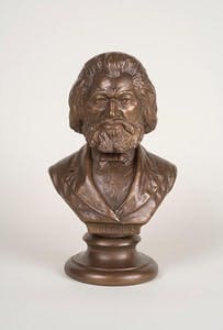 Frederick Douglass bust by Isaac Scott Hathaway. (Delaware Art Museum)