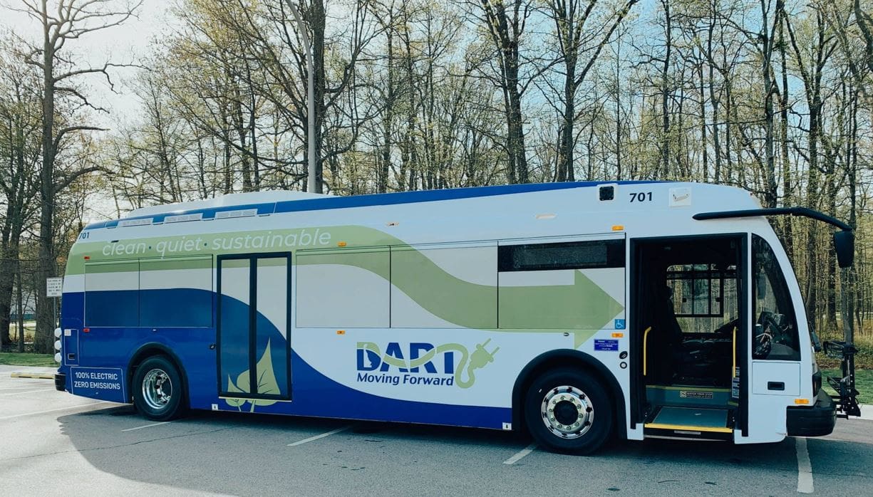 DART gets grant to add 6 more electric buses to fleet