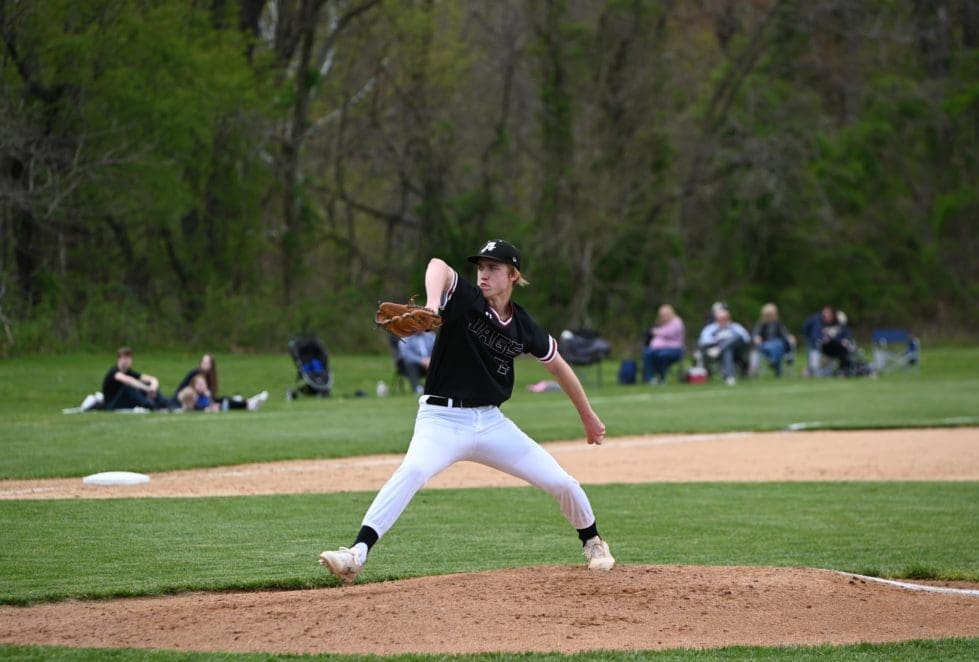Aidan Deakins picthed 5 storng innings in the win over Salesianum photo by Nick Halliday scaled 3