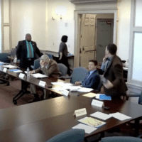 Two lawmakers storm out of rushed committee hearing