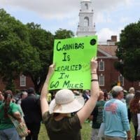 Cannabis supporters rally to override Carney's veto