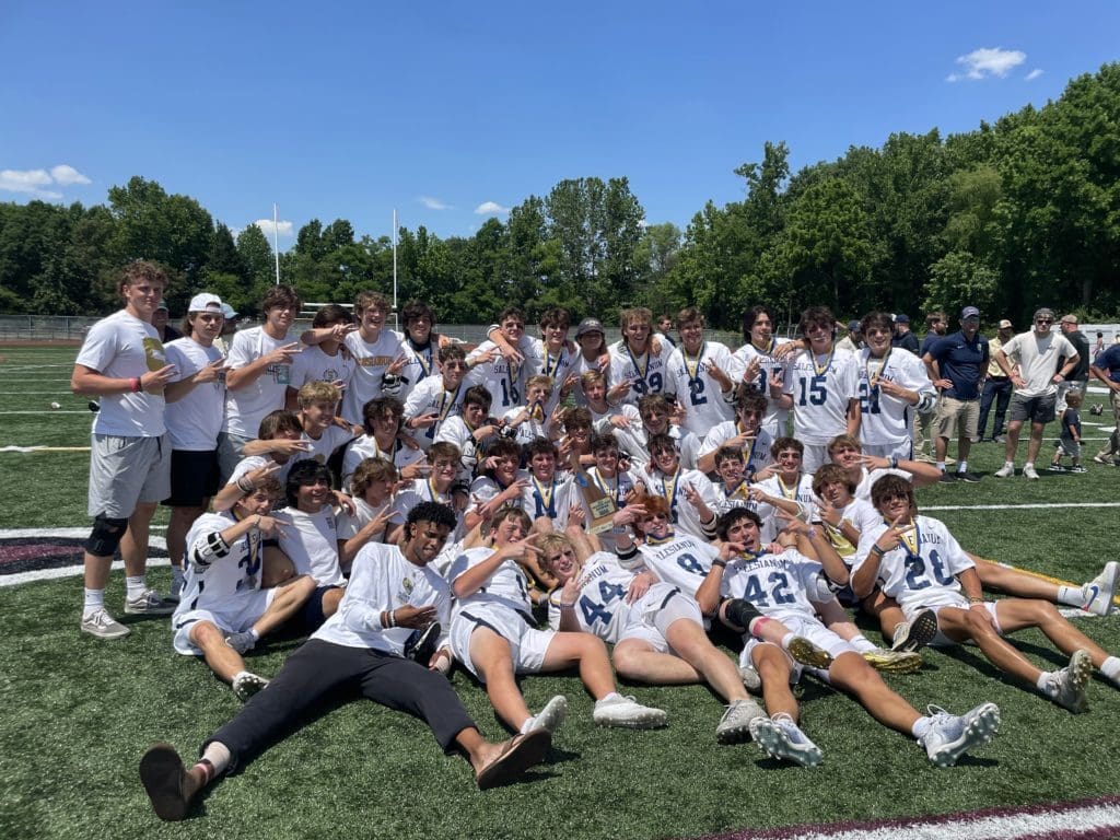Salesianum Lacrosse 2022 state champs photo by Nick Halliday