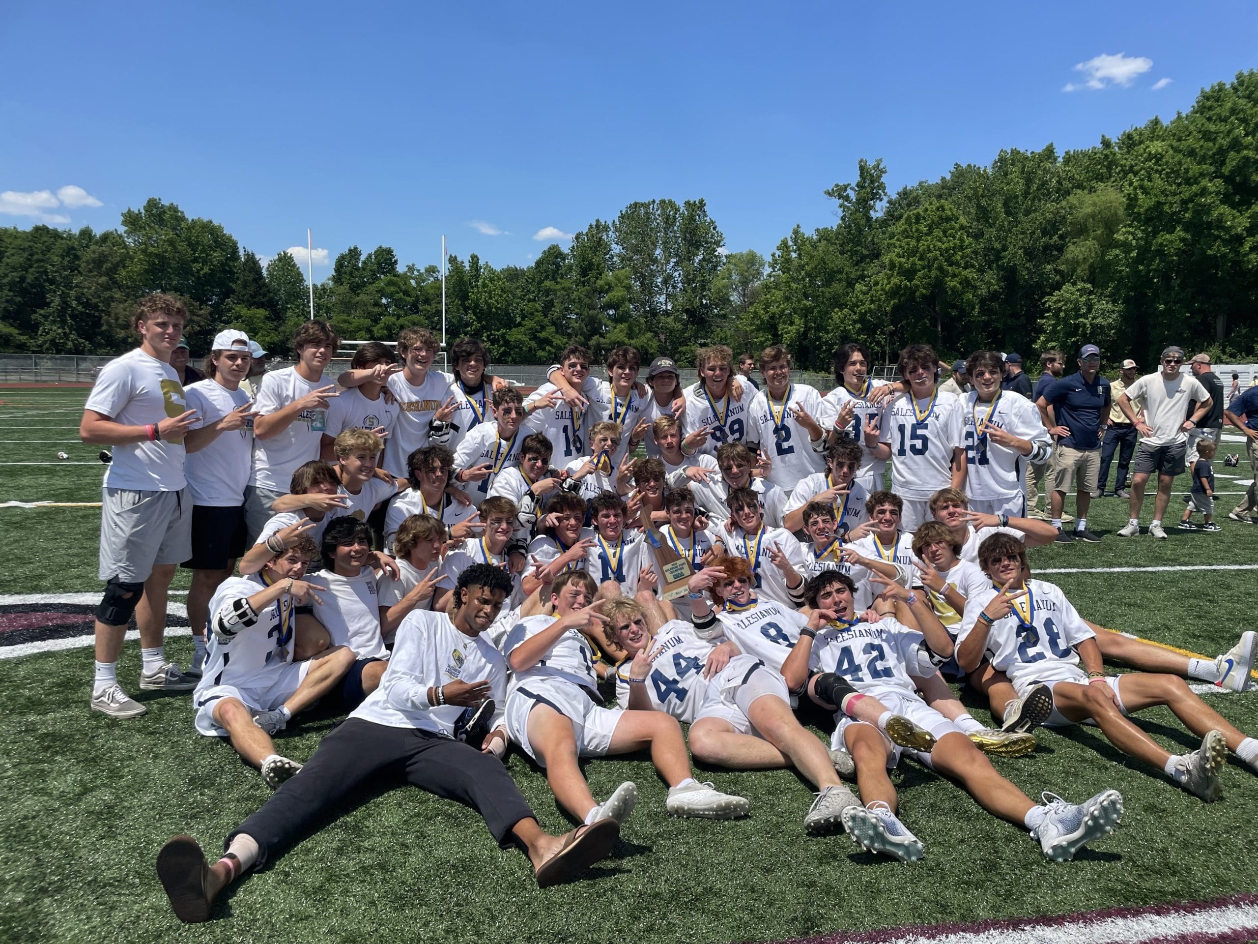 Featured image for “Sallies win back to back lacrosse state championships ”