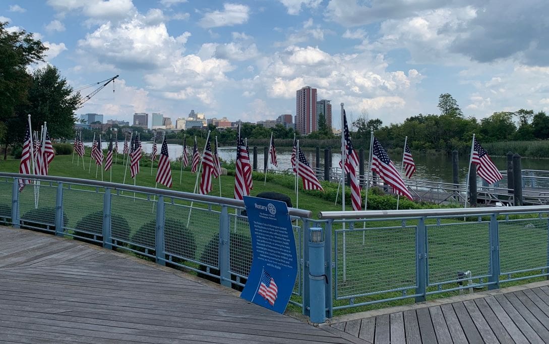 Featured image for “Rotary flags line Wilmington Riverwalk until Sept. 19”
