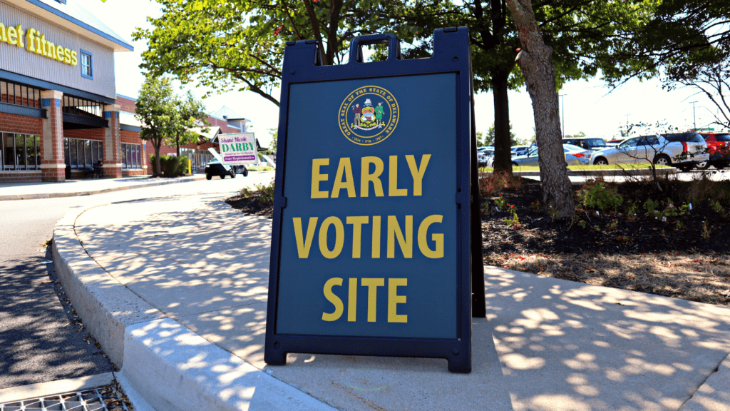 Early voting at Wilmington Riverfront Delaware