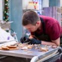 Joe Daigle at work in the Nutcracker on Stage” episode of “Holiday Baking Championship: Gingerbread Showdown.: (Courtesy of Food Network)