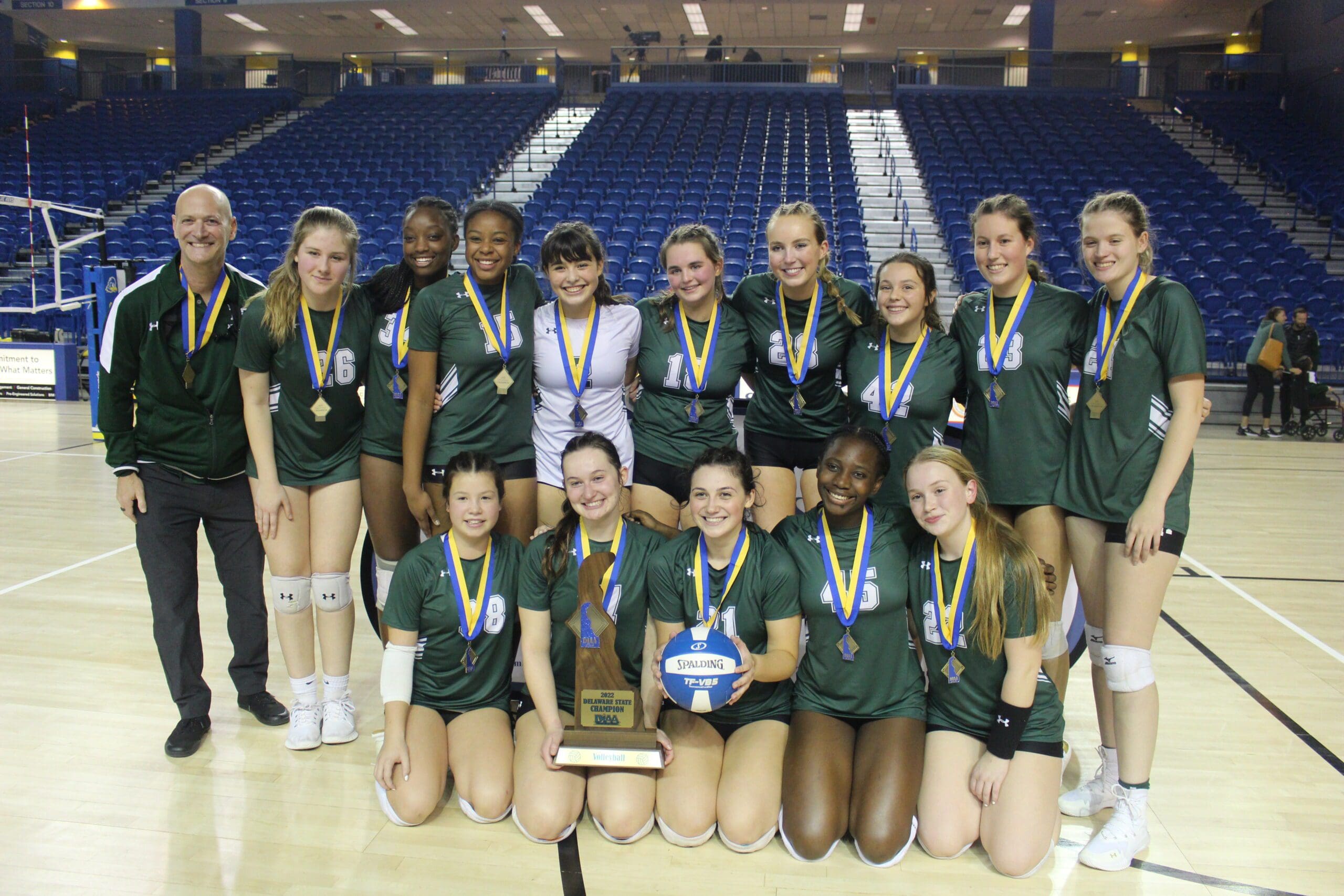 Featured image for “Tower Hill upsets Saint Mark’s for 1st volleyball championship”