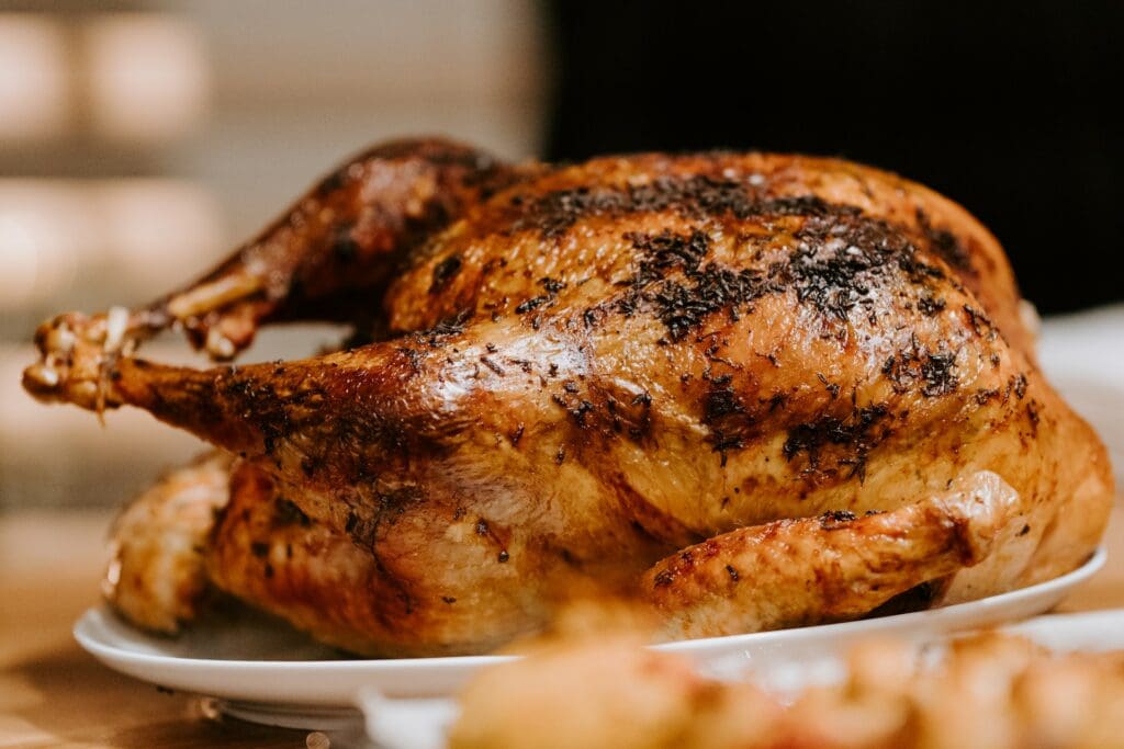 Turkey, of course, stars in the Bowers Beach Thanksgiving meal. (Claudio Schwarz photo from Unsplash)