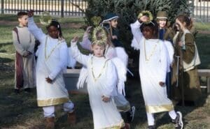 Ursuline Academy performed their Christmas pageant Tuesday, telling the story of Jesus Christ's birth. (Jarek Rutz/Delaware LIVE News)