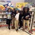 Thomas Edison students at the holiday book fair. From left, TruLynn Adams, Anajah Hickman, Alaihah Thompson, Kayden Washington, Destiny Grimes.