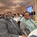 Delmarva Football Official Mr. and Mrs. Hollis Smack being honored as the first African American referee and 40 years as an official photo by Glenn Frazer