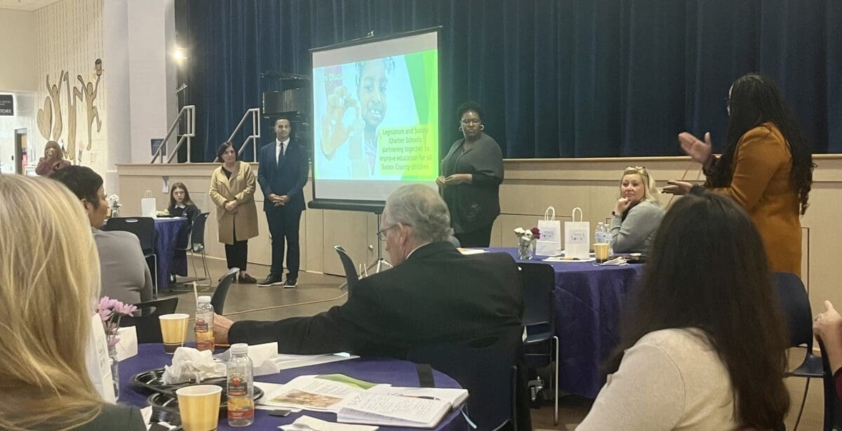 Leaders of three Sussex County charter schools highlighted their programs and needs during a legislative breakfast Thursday. (Jarek Rutz/Delaware LIVE News)