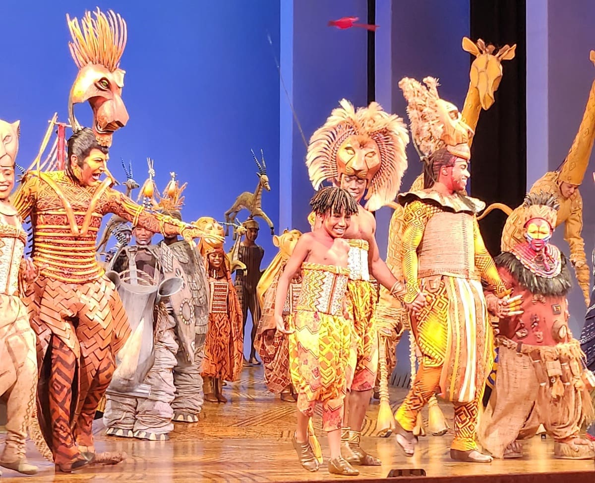 KJ Johnson's Young Simba in "The Lion King" on Broadway. (Courtesy of Kenneth E Johnson)