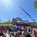 The Wilmington community celebrated the topping off of its first new school building in decades. (Jarek Rutz/Delaware LIVE News)