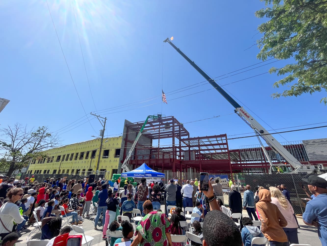Featured image for “First new Wilmington school in 50 years topped off with joy ”
