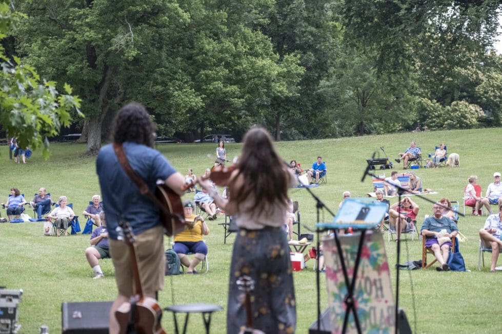 A summer concert with the Honey Badgers at Rockford Park. (DNREC Division of Parks and Recreation)