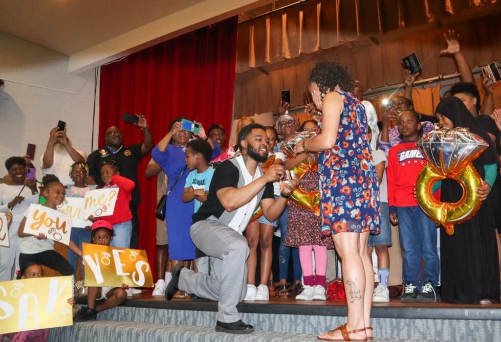 This year's teacher appreciation week was highlighted by a marriage proposal. (Jarek Rutz/Delaware LIVE News)