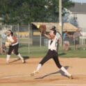 Autumn Willie delivers to the plate as she picked up the win over Camden Wyoming
