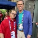 Brian left and Tim Shriver right the CEO of Special Olympics International photo courtesy of Christine and Manny Perry