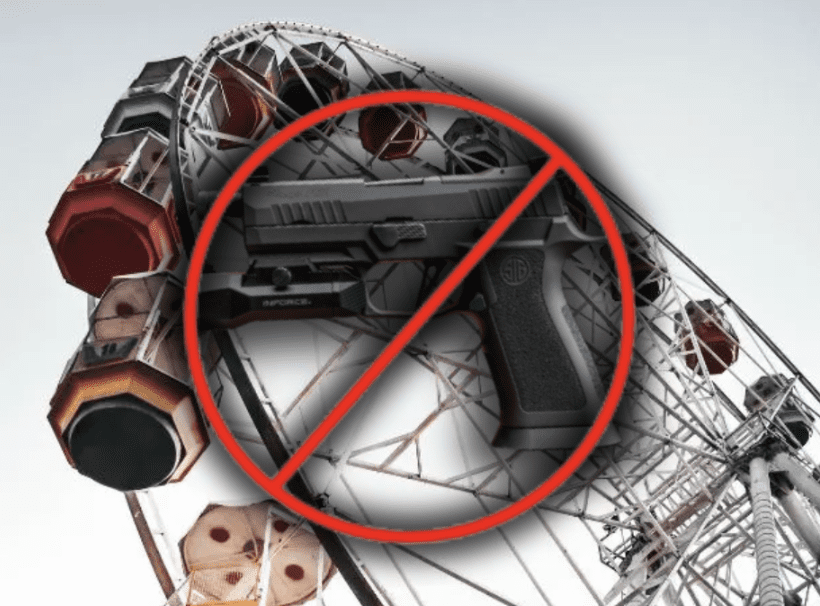 Some are upset that the State Fair does not allow guns on the fairgrounds.
