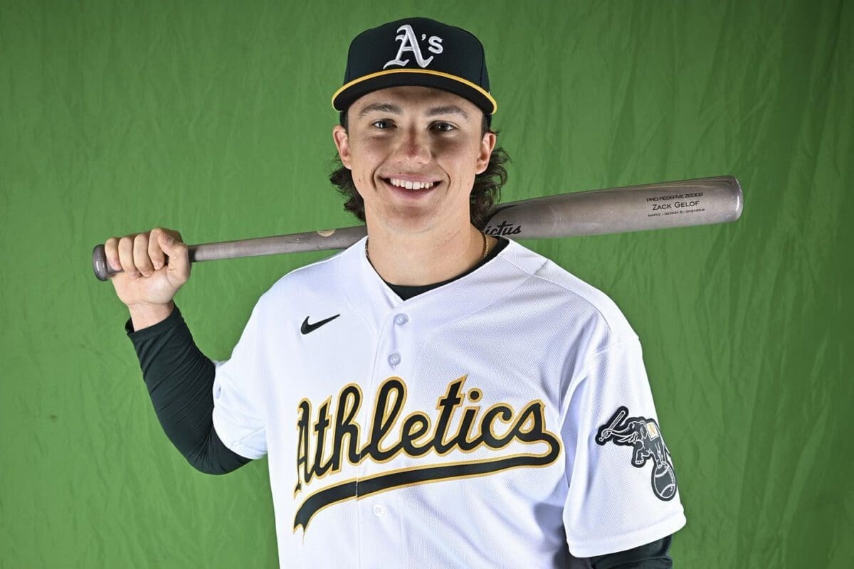 Zack Gelof gets the call up to the Oakland As in MLB photo courtesy of MLB.com Athletics