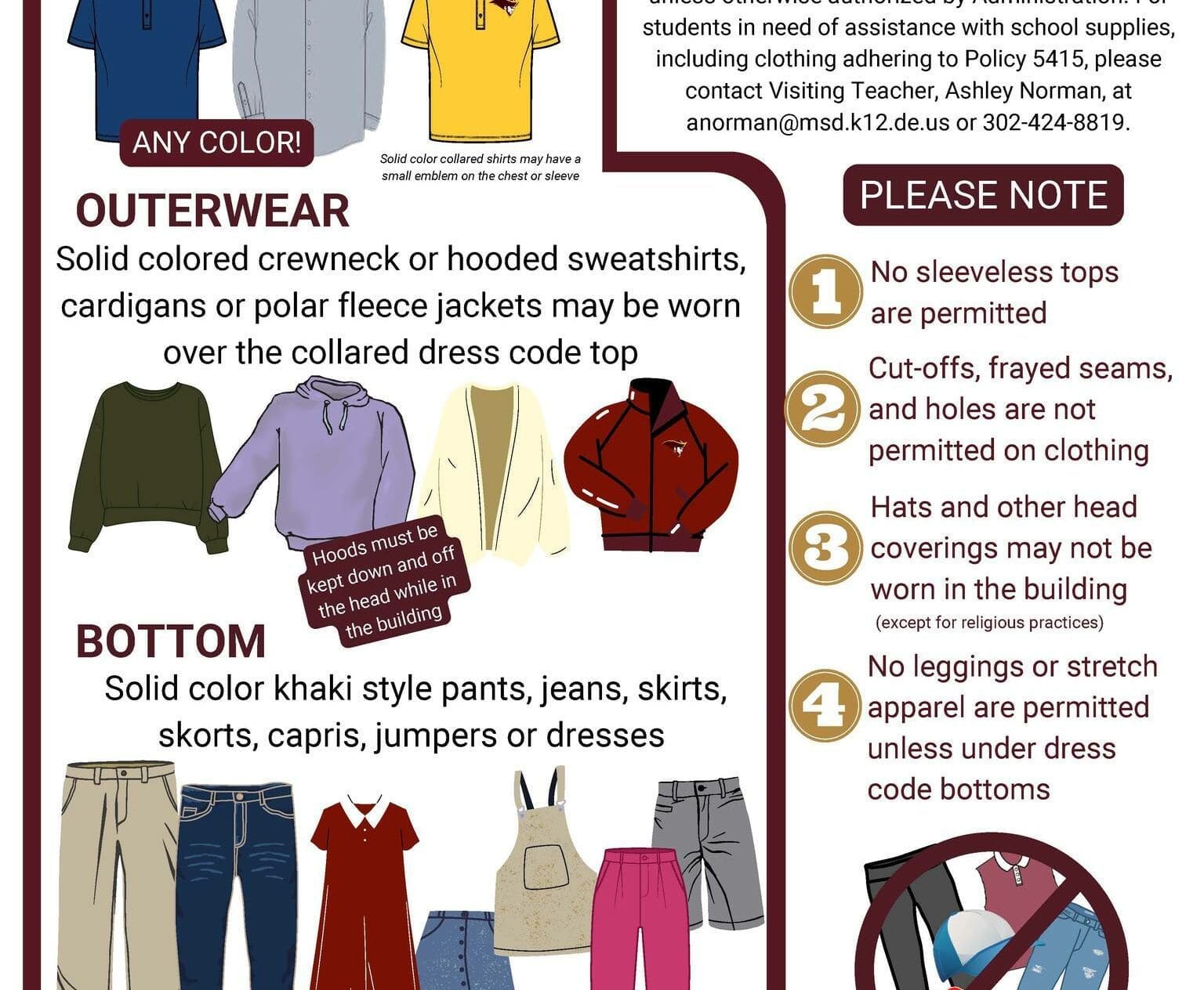 types of dress code