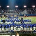 Dover High football team lined up before a game photo courtesy of Glenn Frazer