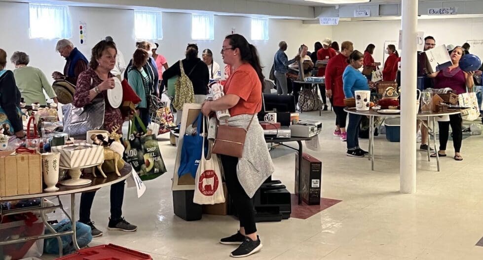 The Junior League of Wilmington is planning a full-scale Whale of a Sale on Nov. 4. These shoppers were at a mini-sale last year. (Courtesy of Taylor Drainer)