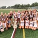 Milford Field Hockey team posing after a win photo courtesy of Milford Athletics Twitter