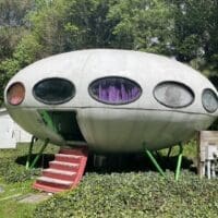 This Futuro house in Kent County might soon be on the National Register of Historic Place. (Image Courtesy of the Delaware Division of Historical and Cultural Affairs)