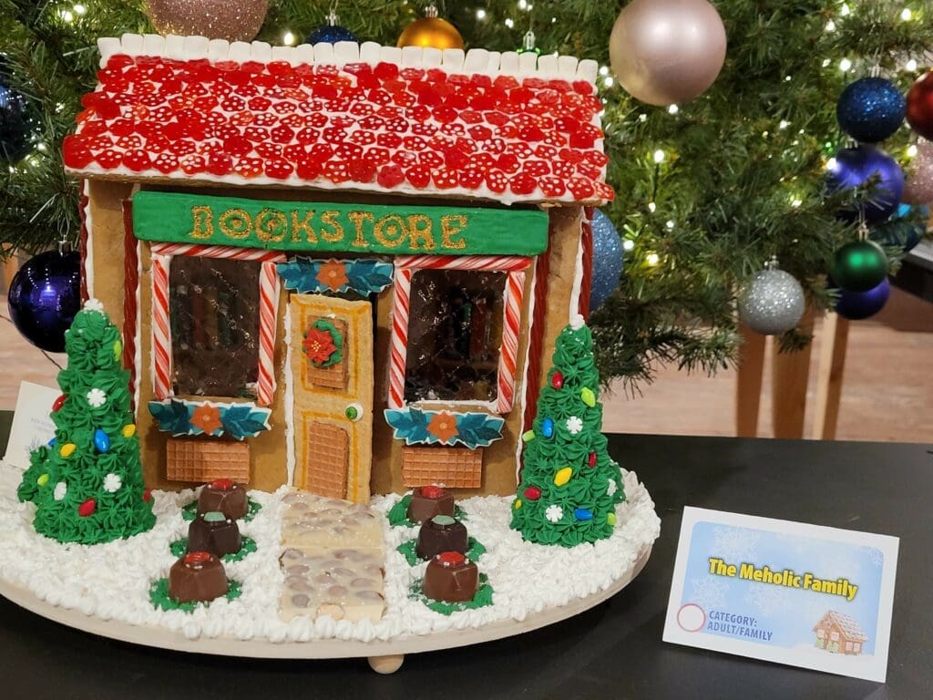 The Meholic family also entered Hagley's gingerbread house contest. (Hagley photo)