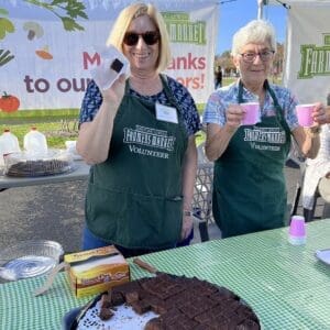 Customer Appreciation Day at the Lewes Farmers Market includes free samples of Old World Bread brownie bites, gluten-free brownie bites from Grateful Bakery and Fifer Orchards apple cider.