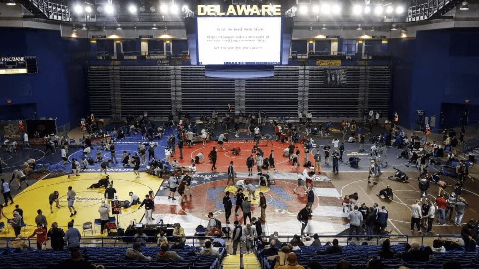 Overview shot of all he mats at the Beast of the East photo courtesy of NJ.com