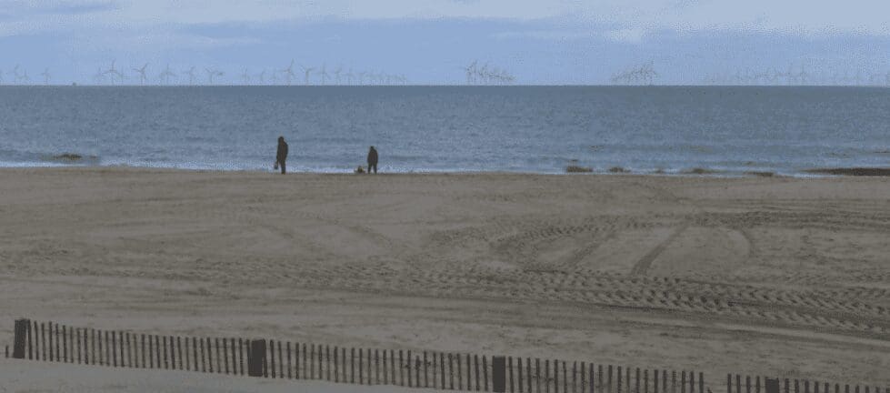 wind farm beach