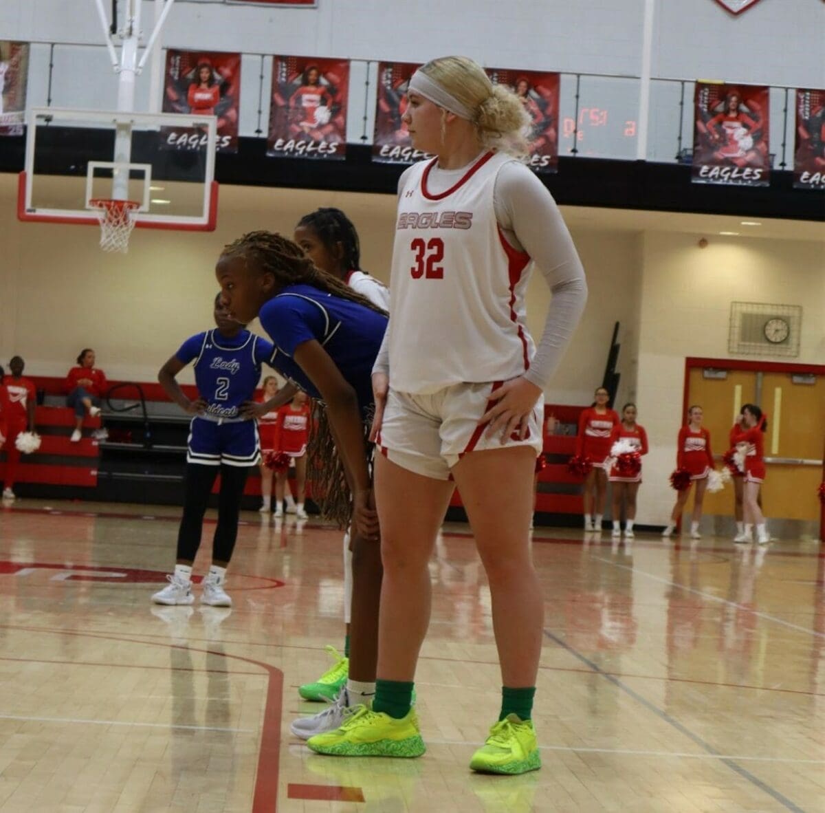 Smyrna girls basketball Kylie Jones hit four three pointers in their win over Appoquinimink photo courtesy of Hudl