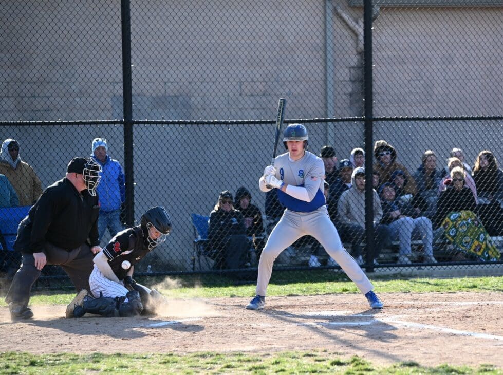 St Georges baseball Nate Arterbridge went 2 for 3 with 3 RBIs and a home run in the victory over Conrad photo courtesy of Nick Halliday
