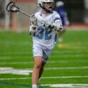 Cape Henlopen boys lacrosse Mike Guenther looks to pass. Photo courtesy of Dave Frederick
