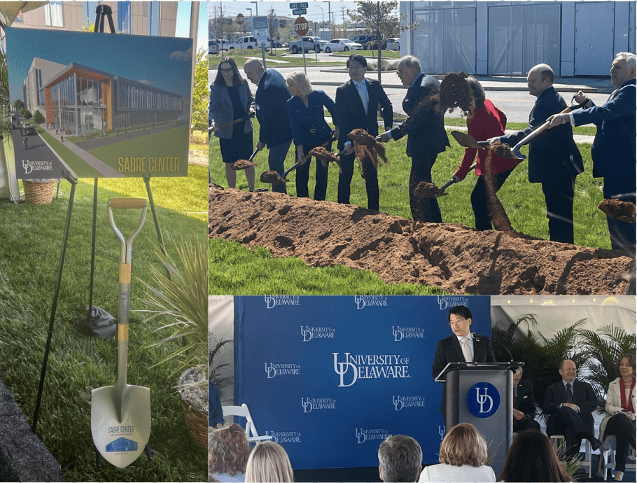 Featured image for “UD breaks ground on $150M SABRE bio-pharma center”