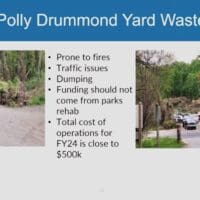 The Polly Drummond yard waste site has multiple issues, DNREC Secretary Shawn M. Garvin told the Legislature’s Joint Capital Improvement Committee. Courtesy of DNREC.