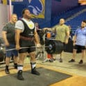 A special olympics athlete competes in the deadlift . Photo courtesy of Special Olympics Delaware