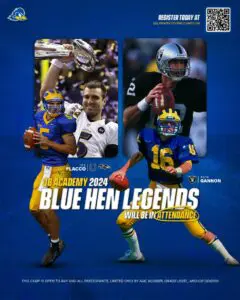 Delaware football camps flyer that was posted on Twitter by Delaware Football