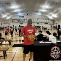 Lonnie Wright founder and ownwe of Nothing But Net Sports Academy in his new facility in Hockessin. Photo by Nick Halliday