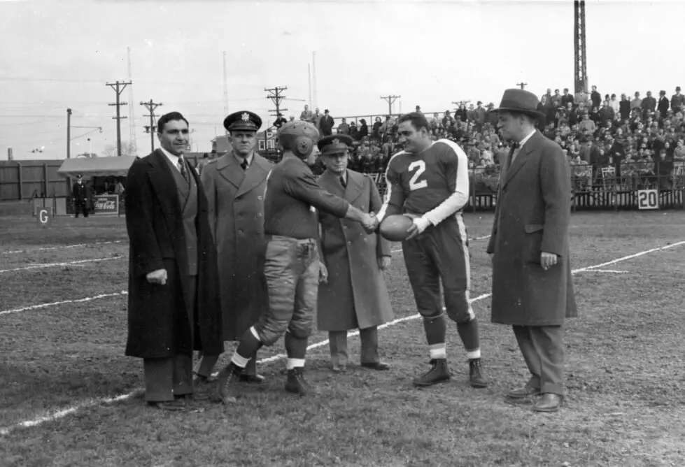 “The Clippers played an exhibition game against the servicemembers of Fort DuPont in 1941, with process doing to uniforms,” “Lost Delaware” writes. Courtesy of Delaware Public Archives
