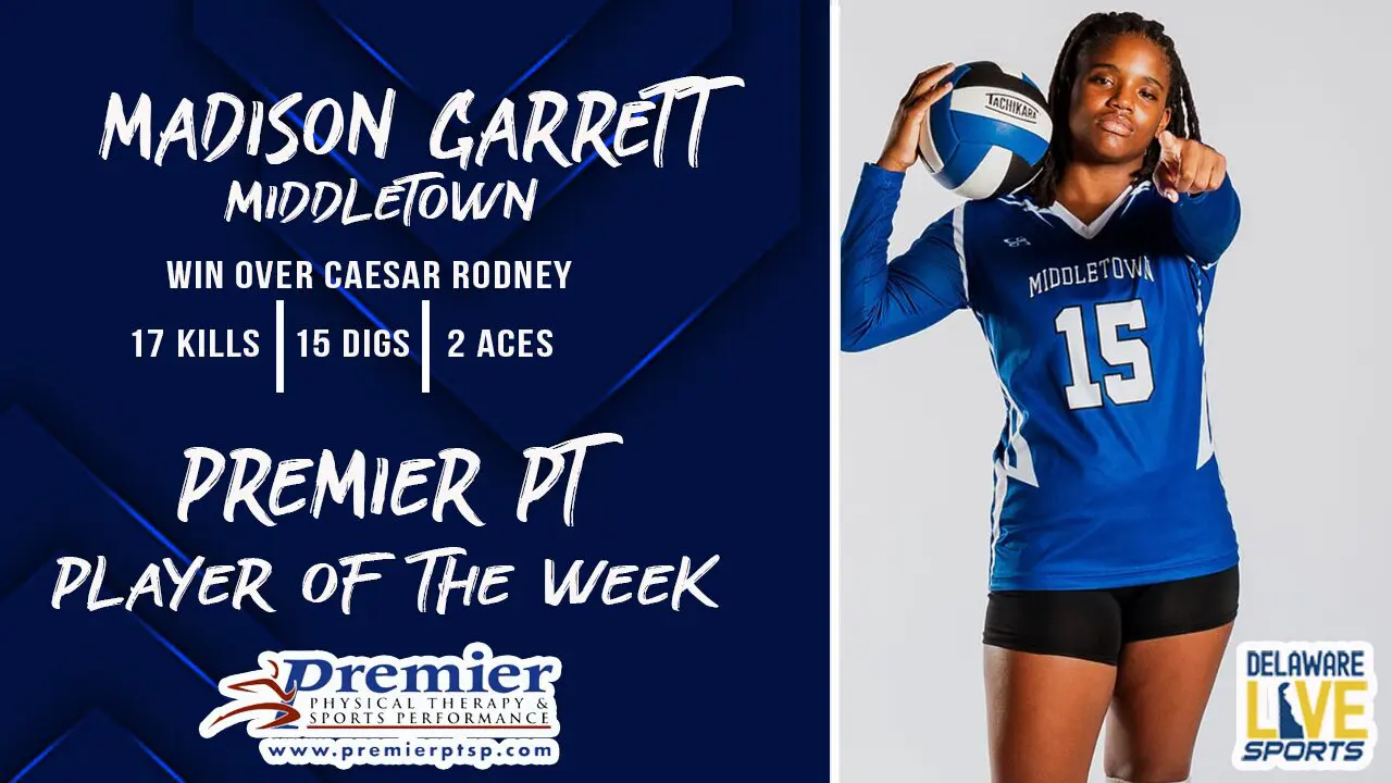 Featured image for “Premier PT Player of the Week, Middletown’s Madison Garrett”