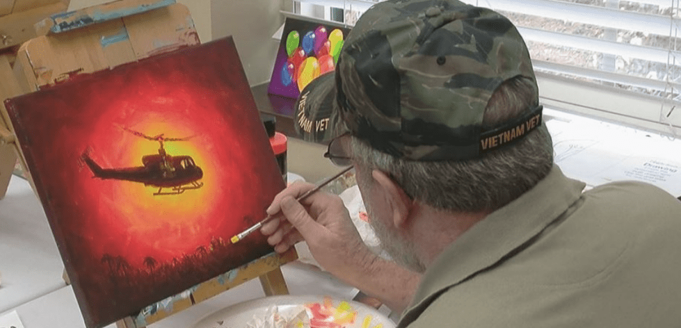 The program designed to give veterans an artistic outlet kicks off its inaugural year April 1. (Photo from ABC 33/40)