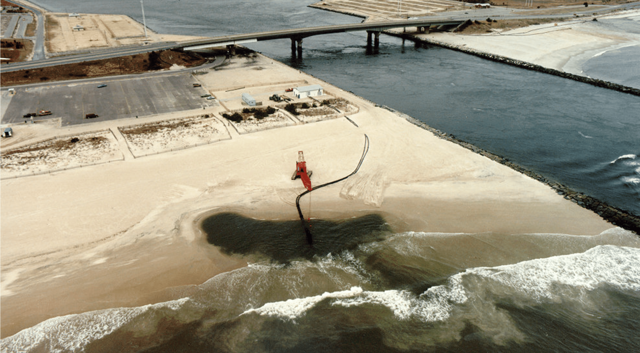 Featured image for “Beachgoers urged to avoid Indian River Inlet as sand bypass system testing starts”